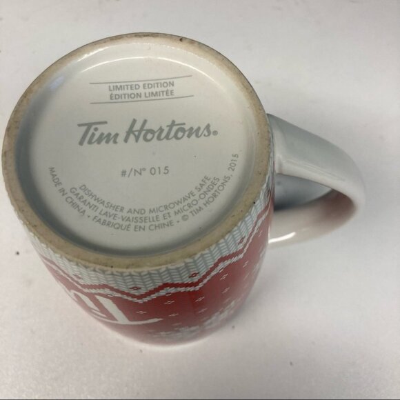 TIM HORTONS Special  Edition Needle Point Style Number 15 Mug - Picture 6 of 6